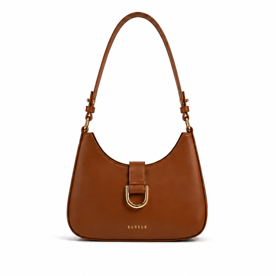 lunara brown leather shoulder bag.webp