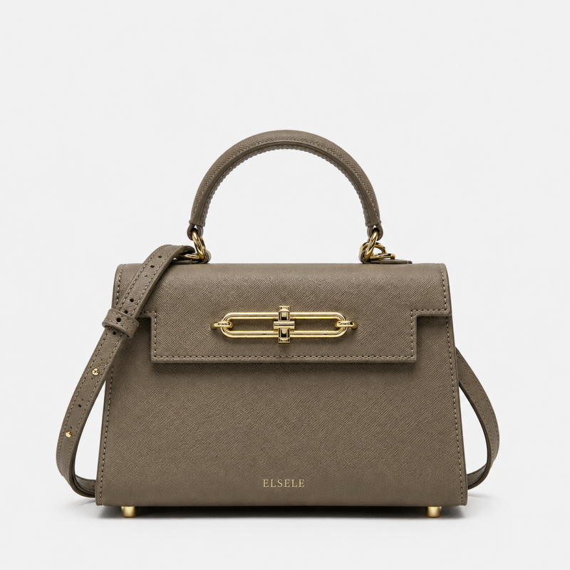 Home Eloria Mini Top Handle Bag in taupe